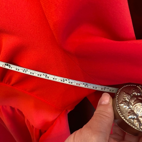 EUC Kate Spade Red Fit and Flare Dress Wedding Special Occasion Evening - Picture 10 of 14